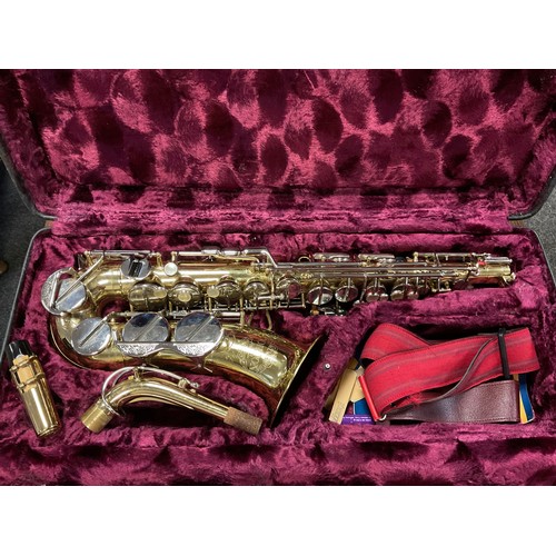 122 - An Amati Corton Alto Saxophone, cased.