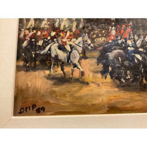 292 - Diana Margaret Perowne
The Household Cavalry The Blues and Royals
signed with initials D.M.P., dated... 