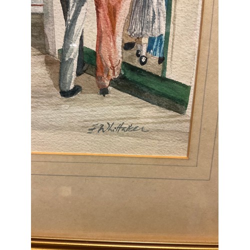 347 - Faye Whittaker, West Pier Bazaar, Brighton, signed, watercolour, 34cm x 44cm