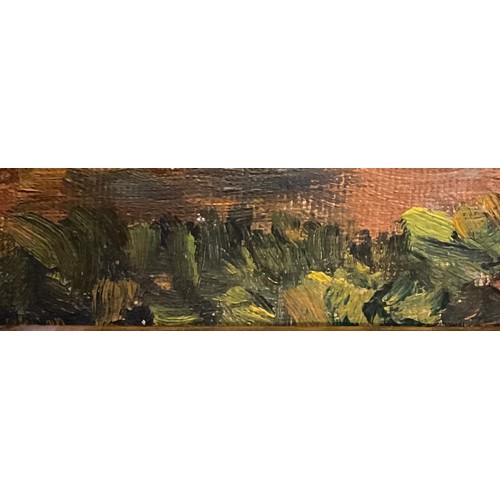 183 - English School  
Country House Garden Scene 
unsigned, oil on board, 39cm x 29cm