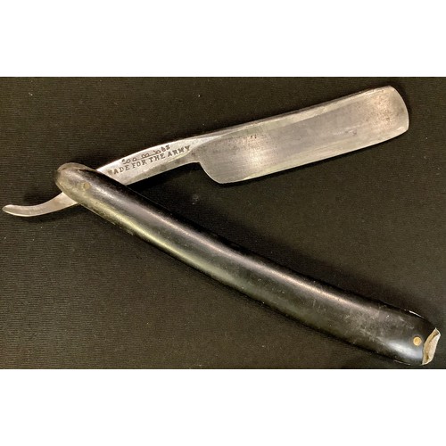 236 - A collection of nine straight/cut throat razors, mostly boxed, early 20th century and later (9)