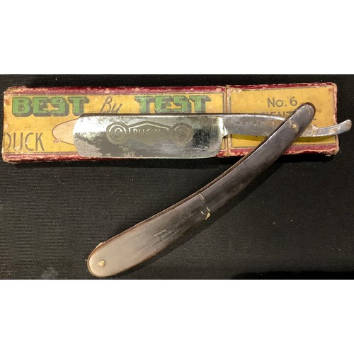 236 - A collection of nine straight/cut throat razors, mostly boxed, early 20th century and later (9)