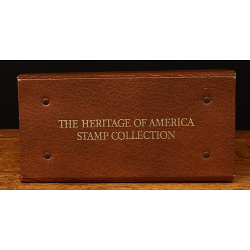 577 - Stamps - The Heritage of America stamp collection, 50 covers and UMM stamps housed in a beautifully ... 