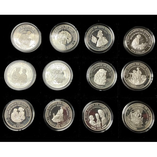 576 - A set of thirty six silver proof coins, MDM The Crown Collections, HM Queen Elizabeth The Queen Moth... 