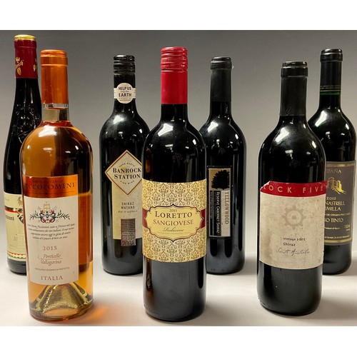 584 - Wine - a bottle of Espana 2013 Monastrell Jumilla, 12%, 750ml; 2015 Loretto Sangiovese Rubicone; Pie... 