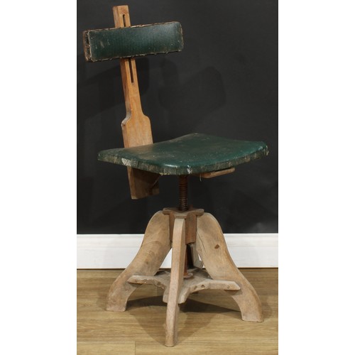 113 - An oak and pine artist’s easel or drawing table, retailed by L. Cornelissen & Son, Artist’s Colourme... 