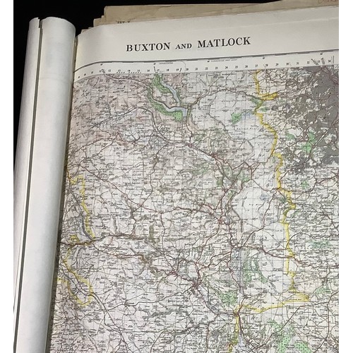 265A - Maps - a set of approximately 43 Ordnance Survey maps, some hand annotated, 1956 - 1968; a USAF Jet ... 