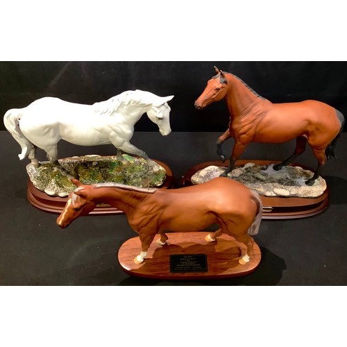 12 - A Royal Doulton model, Desert Orchid, DA134, modelled by JG Tongue, limited edition 2,849/7,500, sig... 