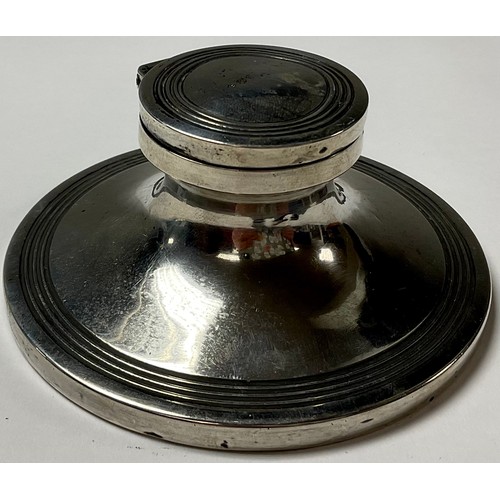 318 - A George V silver capstan inkwell, Adie Brothers Ltd, Birmingham 1928