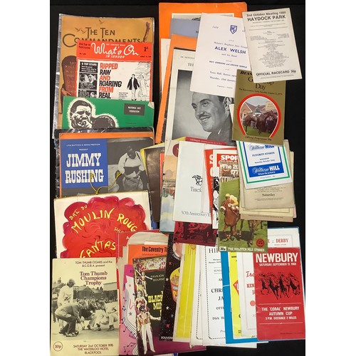 456 - A quantity of music and sports programmes, Louis Armstrong, Moulin Rouge, Joe Bugner, etc