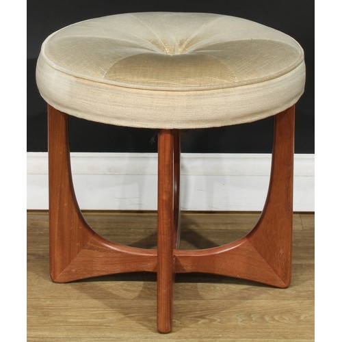 118 - A retro mid-20th century stool, by G Plan, Fresco, designed by Victor Wilkins, 47.5cm high, 47.5cm d... 