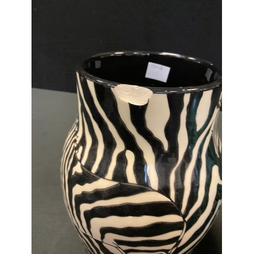 51 - A Dennis China Works Tiger vase, designed by Sally Tuffin No. 56, 22cm high, impressed mark, no.42; ... 