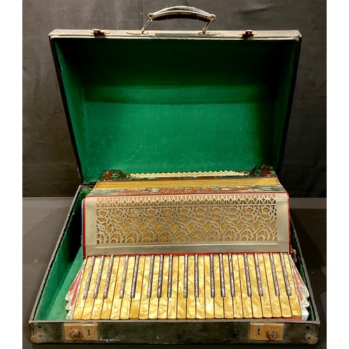 197 - Musical Instruments - a Pietro piano accordion, cased