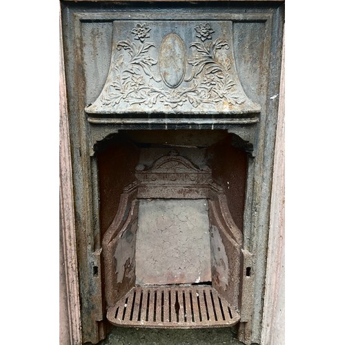 3006 - A Victorian cast iron fireplace, 124cm high, 74cm wide, c.1900

**Please note that some of the lots ... 