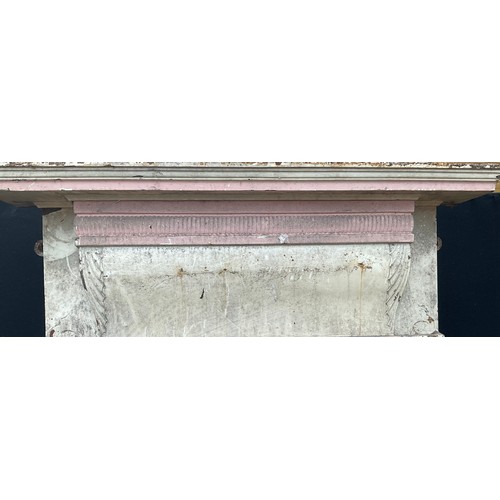 3006 - A Victorian cast iron fireplace, 124cm high, 74cm wide, c.1900

**Please note that some of the lots ... 