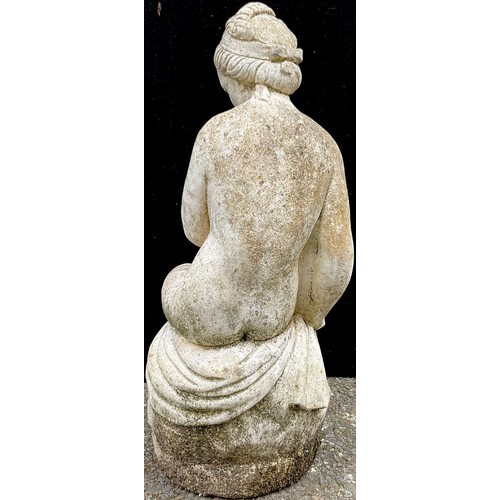 3060 - A reconstituted garden statue, of a bather, 61cm high


**Please note that some of the lots in this ... 