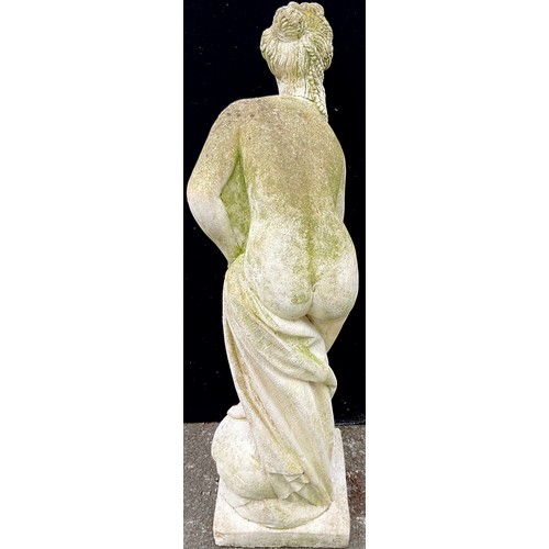 3080 - A reconstituted garden statue, Bather, 90cm high

**Please note that some of the lots in this auctio... 