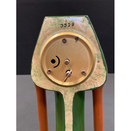 1 - A  Wileman & Co Foley Intarsio clock, designed by Frederick Rhead, Wake up and get to Business, the ... 