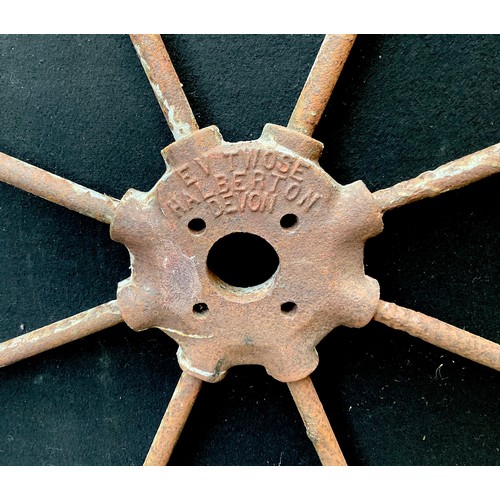 3004 - Industrial Salvage - a cast iron flywheel, 114cm diameter


**Please note that some of the lots in t... 