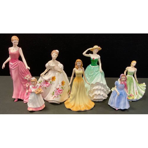 158 - A Royal Doulton Figure Wendy Hn 2109;  others Marilyn Hn3002, Emily Hn4093, October Opal, Mothers He... 