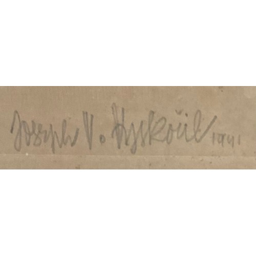 1177 - Joseph V H**l (Danish 20th century)
Chittorgarh Fort, Rajasthan, India
signed, dated 1936, pen and i... 