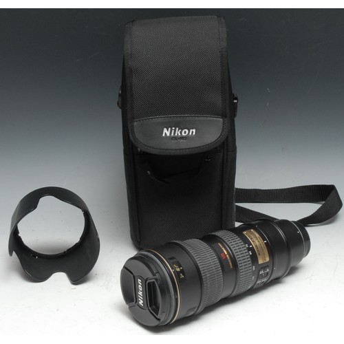 1758 - Photography - a Nikon ED AF-S VR Nikkor 70-200 1:2.8 G lens, cased