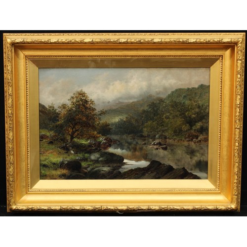 1243 - William Henry Mander (1850 - 1922)
On the Llugwy, North Wales
inscribed to verso, oil on canvas, 49c... 