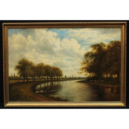 1239 - Thomas Spinks (19th century)
Messing About on the River
signed, oil on canvas, 59cm x 90cm