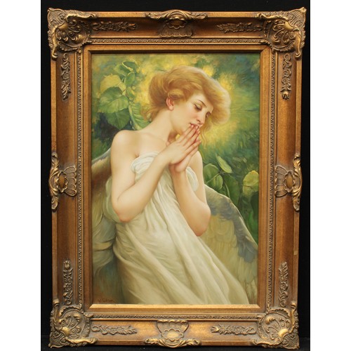 1241 - W Paterson (20th century)
Angelic Beauty
signed, oil on canvas, 74.5cm x 50cm