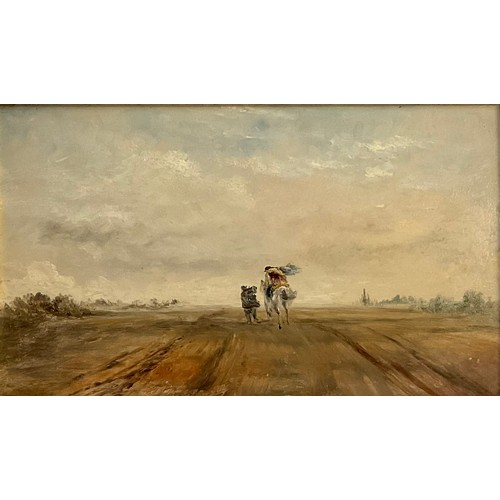 1137 - Attributed to David Cox Sr
A Windy Day on Dulwich Common
attributed plaque, oil on board, 18cm x 31c... 