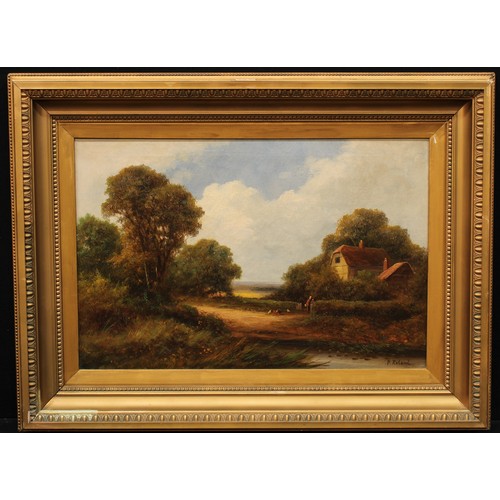 1221 - P Roland (19th century)
The Cottage Gate
49.5cm x 75cm