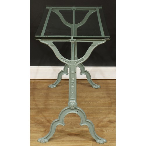 A findesiècle French cast iron patisserie table, by Pierre Ouvrier, E