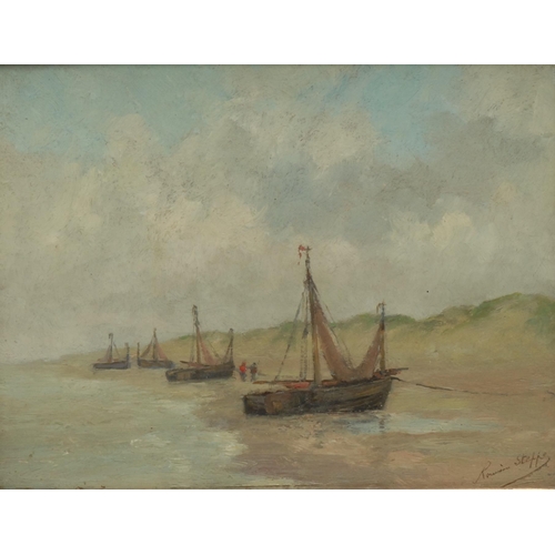 1229 - Romain Steppe (1859-1927)
Kust Der Noordzee
signed, oil on panel, 18 x 23.5cm