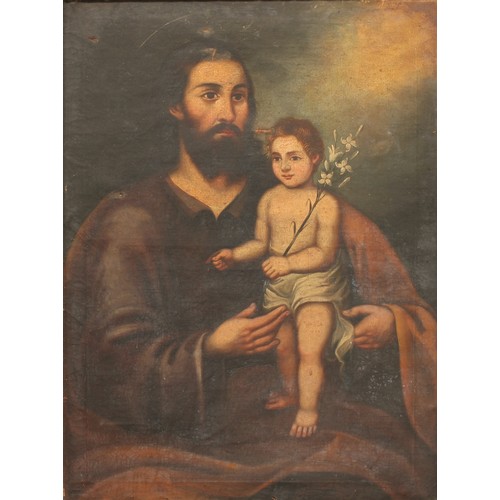 1234 - South European School (19th century)
St Joseph with the Infant Christ
oil on canvas, 83cm x 62cm