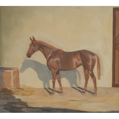 1235 - Susan Terrot
Horse in a Stable
signed, dated 1932, oil on canvas, 54cm x 60cm