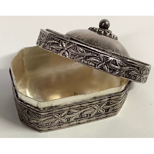 103 - A Russian silver dome topped snuff box, marked 925, 5cm wide