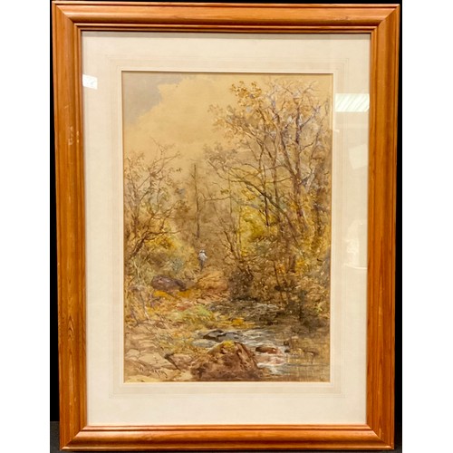 346 - F J Widgery (1861 - 1942)  
The Woodland Brook  
signed, watercolour, 48cm x 32cm