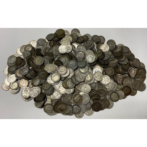 427 - Coins - assorted pre-decimal silver thre'penny bits, approx. 23oz