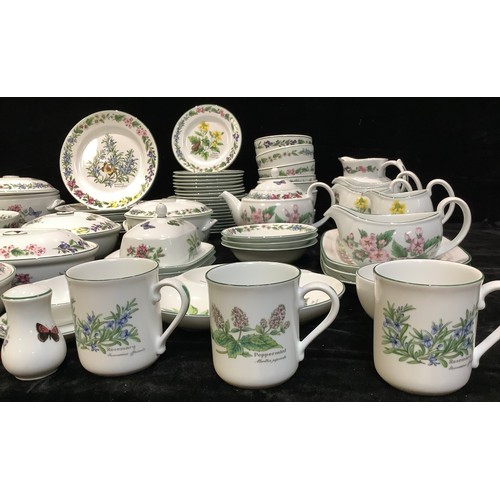 457 - An extensive Royal Worcester Herb pattern tea and dinner service, qty