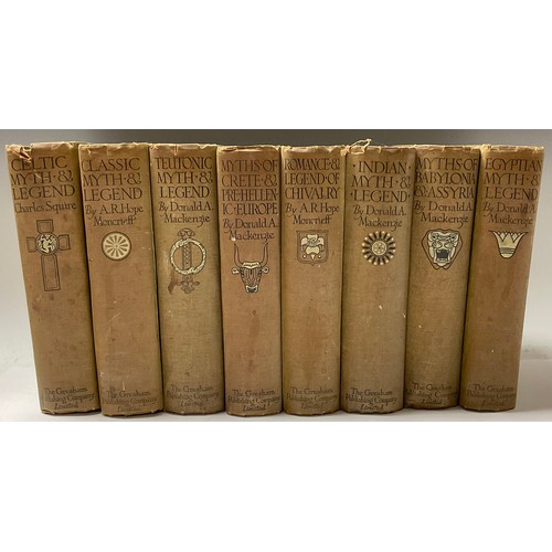 593 - Books - The Gresham Publishing Company Limited, eight volumes, myths and legends, including Donal A ... 