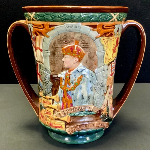 55 - A Royal Doulton limited edition Edward VIII 1937 Coronation double handled Loving Cup, no. 392/2000 ... 