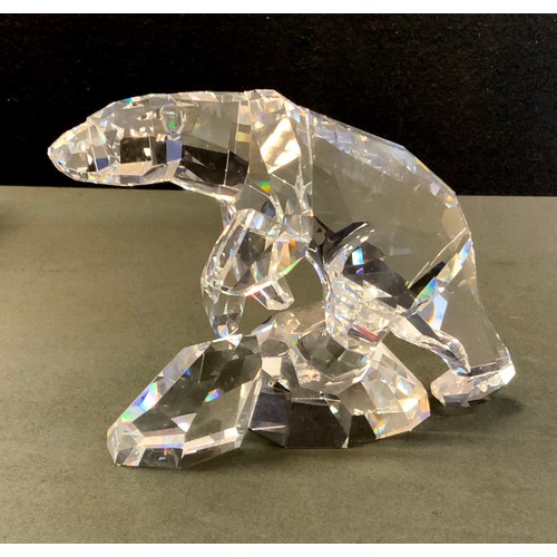 167 - A Swarovski crystal glass Nanuc Polar bear, designed by Heinz Tabertshofer, issued 2005-2008, boxed