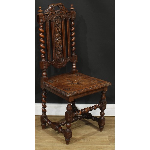 221 - A Victorian mahogany prie-dieu chair, 109cm high, 46cm wide, the seat 42.5cm wide and 38cm deep; a V... 