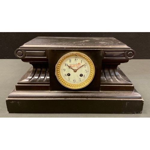 249 - An early 20th century Belge Noir mantel clock.