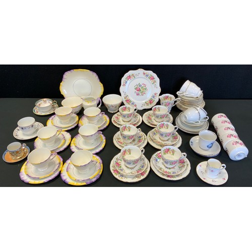 194 - Royal Staffordshire; Rochester pattern service for six; Royal Standard; etc