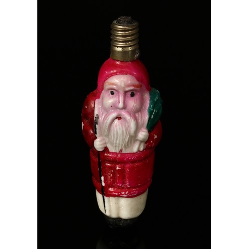 4080 - A set of 1940's novelty decorative Christmas light bulbs, The Electrical Permanent Contact Decoratio... 