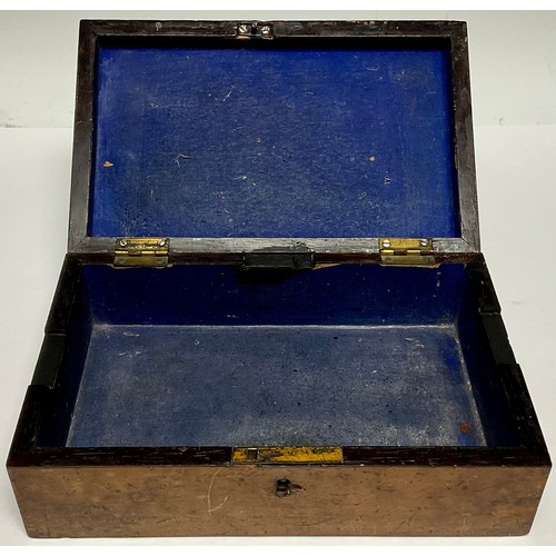 46 - A 19th century Tunbridge ware box, c.1870, 20.5cm wide