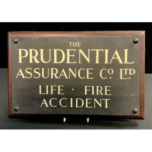 303A - An early 20th century building’s wall plaque - ‘The Prudential Assurance Co. ltd., Life, Fire, Accid... 