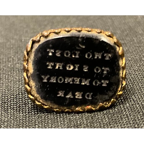 407 - A tie pin, set with an opal;  a silver locket;  memorial seal;  a large oval cameo;  etc