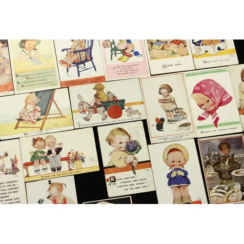 4287 - Juvenalia and Childhood Memories - a collection of loose Mabel Lucie Attwell illustrative postcards;... 